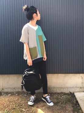 「PRIMP（プリンプ）のアイテム（アクセサリー）」を使った、yukariさん（レディース・168cm）の春コーディネート