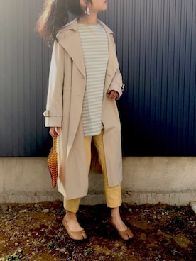 「URBAN RESEARCH（アーバンリサーチ）のアイテム（トレンチコート）」を使った、yukariさん（レディース・168cm）の春コーディネート