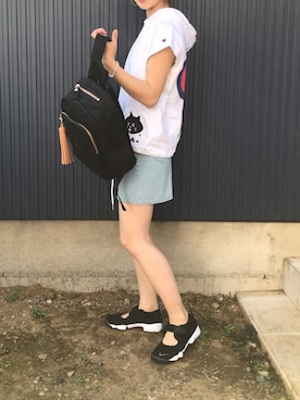「にゃー」｜「アイテム（アクセサリー）」を使った、yukariさん（レディース・168cm）の春コーディネート