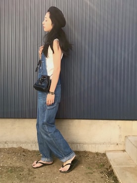 「petitcro（プティクロ）のpetitcro  ワイドバングル PCKB1901001（バングル/リストバンド）」を使った、yukariさん（レディース・168cm）の春コーディネート