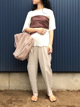 「PAPILLONNER（パピヨネ）のアイテム（リング）」を使った、yukariさん（レディース・168cm）の春コーディネート