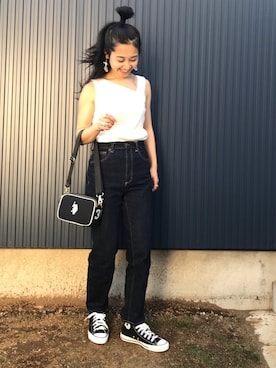 「PAPILLONNER（パピヨネ）のアイテム（リング）」を使った、yukariさん（レディース・168cm）の夏コーディネート