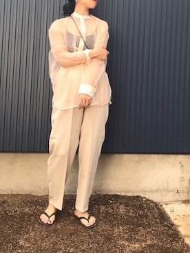 「PAPILLONNER（パピヨネ）のアイテム（リング）」を使った、yukariさん（レディース・168cm）の夏コーディネート