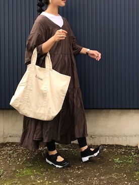 「KU-CROISSANT（クークロワッサン）のアイテム」を使った、yukariさん（レディース・168cm）の夏コーディネート