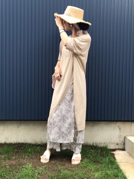 「Bou Jeloud」｜「アイテム（アクセサリー）」を使った、yukariさん（レディース・168cm）の夏コーディネート