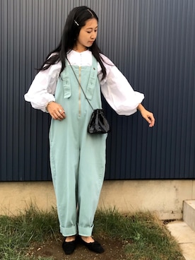 yukariさんの「Lee/リー【新色追加】URBAN DUNGAREES サロペット」を使ったコーディネート