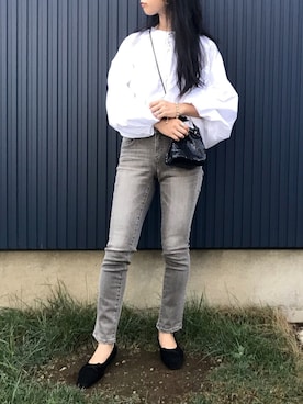 「something_jean」｜「アイテム（アクセサリー）」を使った、yukariさん（レディース・168cm）の秋コーディネート