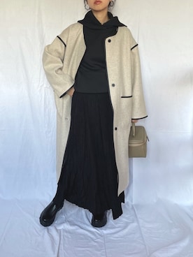 「スニーカーブーツ」｜「アイテム（ワンピース/ドレス）」を使った、yukariさん（レディース・168cm）の冬コーディネート