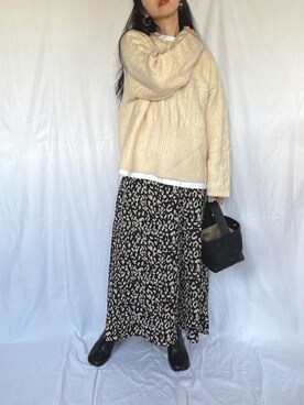 「NUMBERING（ナンバリング）のアイテム」を使った、yukariさん（レディース・168cm）の冬コーディネート