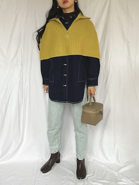 「NUMBERING（ナンバリング）のアイテム」を使った、yukariさん（レディース・168cm）の冬コーディネート