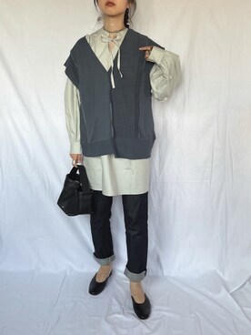 「NUMBERING（ナンバリング）のアイテム」を使った、yukariさん（レディース・168cm）の冬コーディネート