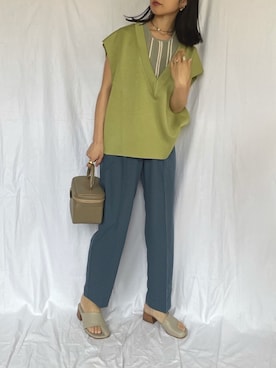 「NUMBERING（ナンバリング）のアイテム」を使った、yukariさん（レディース・168cm）の春コーディネート