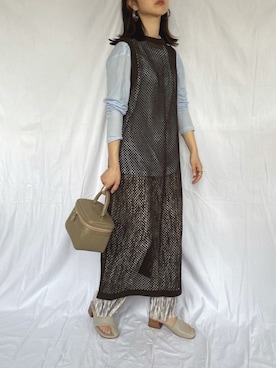 「NUMBERING（ナンバリング）のアイテム」を使った、yukariさん（レディース・168cm）の春コーディネート