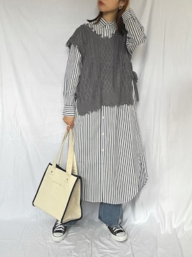 「NUMBERING（ナンバリング）のアイテム」を使った、yukariさん（レディース・168cm）の春コーディネート