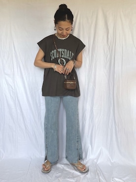 「NUMBERING（ナンバリング）のアイテム」を使った、yukariさん（レディース・168cm）の春コーディネート