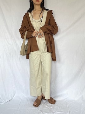 「rectangle（レクタングル）のアイテム（オールインワン・サロペット）」を使った、yukariさん（レディース・168cm）の春コーディネート