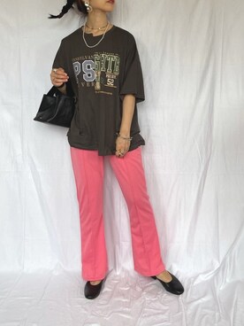 「NUMBERING（ナンバリング）のアイテム」を使った、yukariさん（レディース・168cm）の夏コーディネート