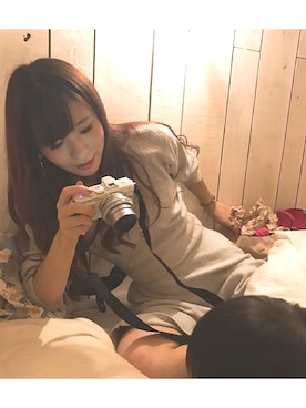 「カメラ女子」｜「アイテム（ワンピース）」を使った、mayukaさん（レディース・157cm）の秋コーディネート
