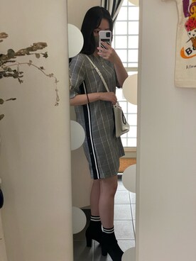 「アイテム（ワンピース/ドレス）」を使った、YUZUKIさん（レディース・156cm・10代）の夏コーディネート