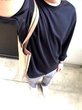 「NIIRUS（ニールス）のアイテム（その他パンツ）」を使った、Ma-chanさん（メンズ・170cm）の春コーディネート