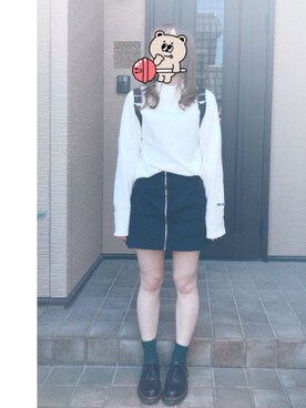 「ファスナー」｜ラメさん（レディース・155cm）の春コーディネート