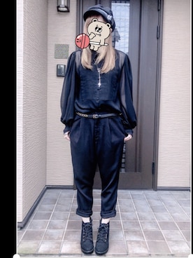 「DOLCE&GABBANA（ドルチェアンドガッバーナ）のアイテム（アクセサリー）」を使った、ラメさん（レディース・155cm）の秋コーディネート