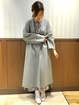 「SHIPS」｜「アイテム（ワンピース/ドレス）」を使った、土倉さん（レディース・153cm）の秋コーディネート