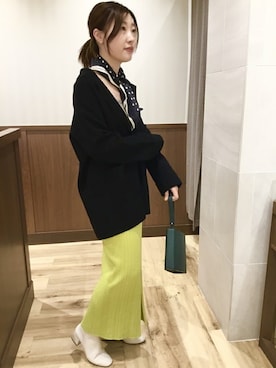 「シップス フォー ウィメン(SHIPS for women)」｜「アイテム（財布/小物）」を使った、土倉さん（レディース・153cm）の冬コーディネート