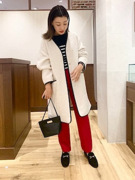 「SHIPS」｜土倉さん（レディース・153cm）の秋コーディネート