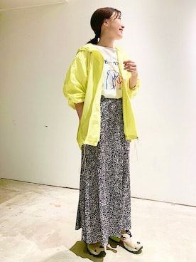「SHIPS（シップス）のアイテム（ブルゾン）」を使った、土倉さん（レディース・153cm）の春コーディネート