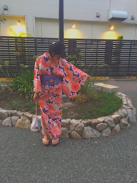 「花火」｜「アイテム（その他）」を使った、mizuho*⋆*さん（レディース・157cm）の夏コーディネート