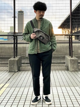 「converse skateboarding」｜ヤマサキさん（メンズ・170cm）の冬コーディネート