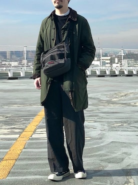 「MARGARET HOWELL（マーガレットハウエル）のアイテム」を使った、ヤマサキさん（メンズ・170cm）の冬コーディネート