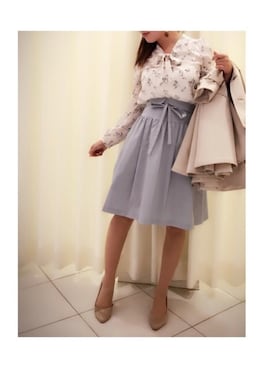 「BSTR」｜「アイテム（トレンチコート）」を使った、runaさん（レディース・156cm）の冬コーディネート