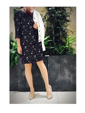 「BSTR」｜「アイテム（デニムジャケット）」を使った、runaさん（レディース・156cm）の春コーディネート