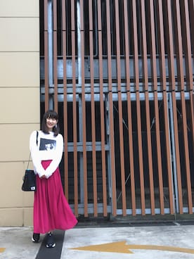 「Reebok（リーボック）のユニセックス リーボック インスタ ポンプフューリー ブラック Reebok INSTAPUMP FURY OG V65750（スニーカー）」を使った、行木由香里さん（レディース・168cm）の夏コーディネート