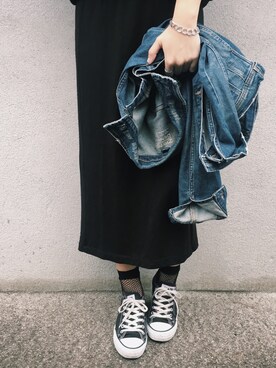 「CONVERSE（コンバース）のconverse（コンバース） ALL STAR OX（オールスターOX）（スニーカー）」を使った、yuiさん（レディース・160cm）の春コーディネート