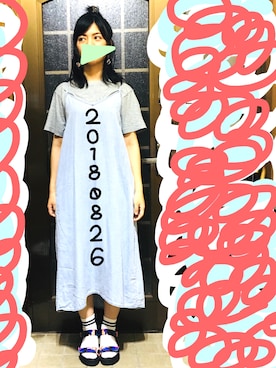 「お祭り」｜「アイテム（ワンピース/ドレス）」を使った、まゆねーず。。さん（レディース・151cm）の夏コーディネート