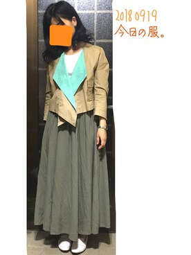 「OPAQUE（オペーク）のアイテム」を使った、まゆねーず。。さん（レディース・152cm）の秋コーディネート