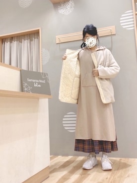 「いいね&フォロー よろしくお願いします☺︎」｜「アイテム（ブルゾン）」を使った、344.☺︎さん（レディース・160cm）の秋コーディネート