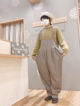 「いいね&フォロー よろしくお願いします☺︎」｜「アイテム（ハンチング/ベレー帽）」を使った、344.☺︎さん（レディース・160cm）の秋コーディネート