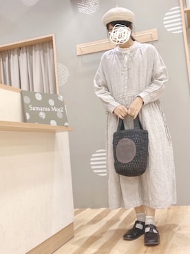 「いいね&フォロー よろしくお願いします☺︎」｜「アイテム（ハンチング/ベレー帽）」を使った、344.☺︎さん（レディース・160cm）の春コーディネート