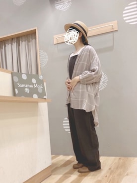 「いいね&フォロー よろしくお願いします☺︎」｜「アイテム（オールインワン・サロペット）」を使った、344.☺︎さん（レディース・160cm）の春コーディネート