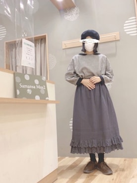 「スカラップ」｜「アイテム（その他）」を使った、344.☺︎さん（レディース・160cm）の秋コーディネート