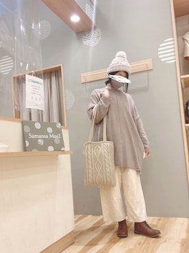 「いいね&フォロー よろしくお願いします☺︎」｜「アイテム（ブーツ）」を使った、344.☺︎さん（レディース・160cm）の冬コーディネート