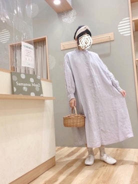 「Slowlinen」｜344.☺︎さん（レディース・160cm）の春コーディネート