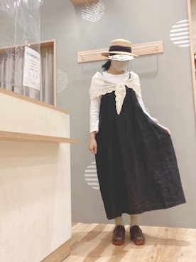 「Slowlinen」｜344.☺︎さん（レディース・160cm）の春コーディネート