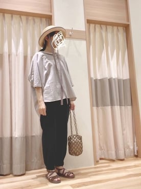 「いいね&フォロー よろしくお願いします☺︎」｜「アイテム（その他）」を使った、344.☺︎さん（レディース・160cm）の夏コーディネート