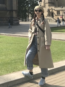 「MONKI（モンキ）のアイテム（ジャケット/アウター）」を使った、小餅乾-さん（レディース・166cm）の冬コーディネート