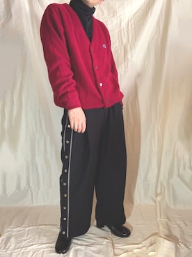 「LACOSTE」｜「アイテム（ブーツ）」を使った、keeさん（メンズ・164cm）の秋コーディネート